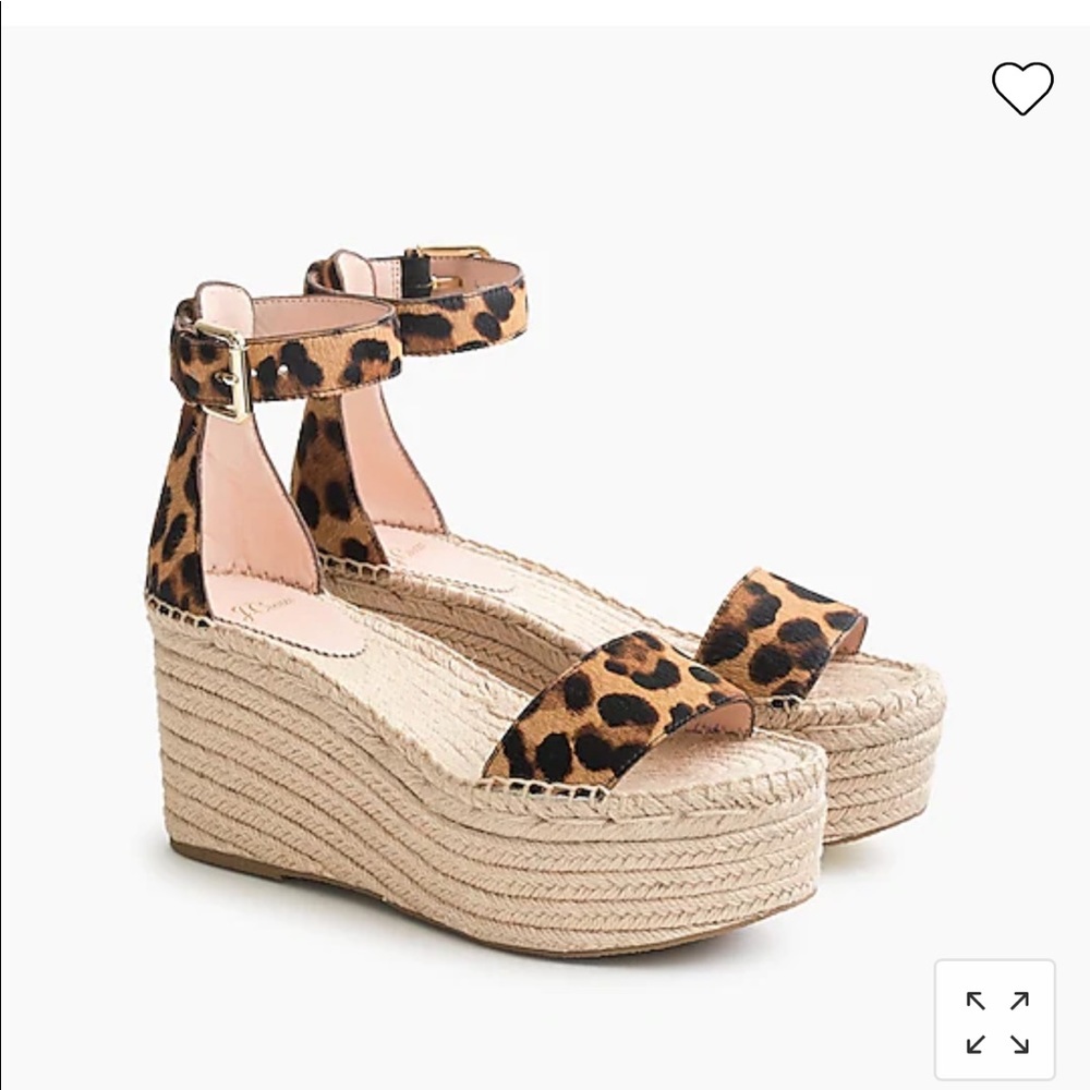 NWT J.Crew Platform Espadrilles